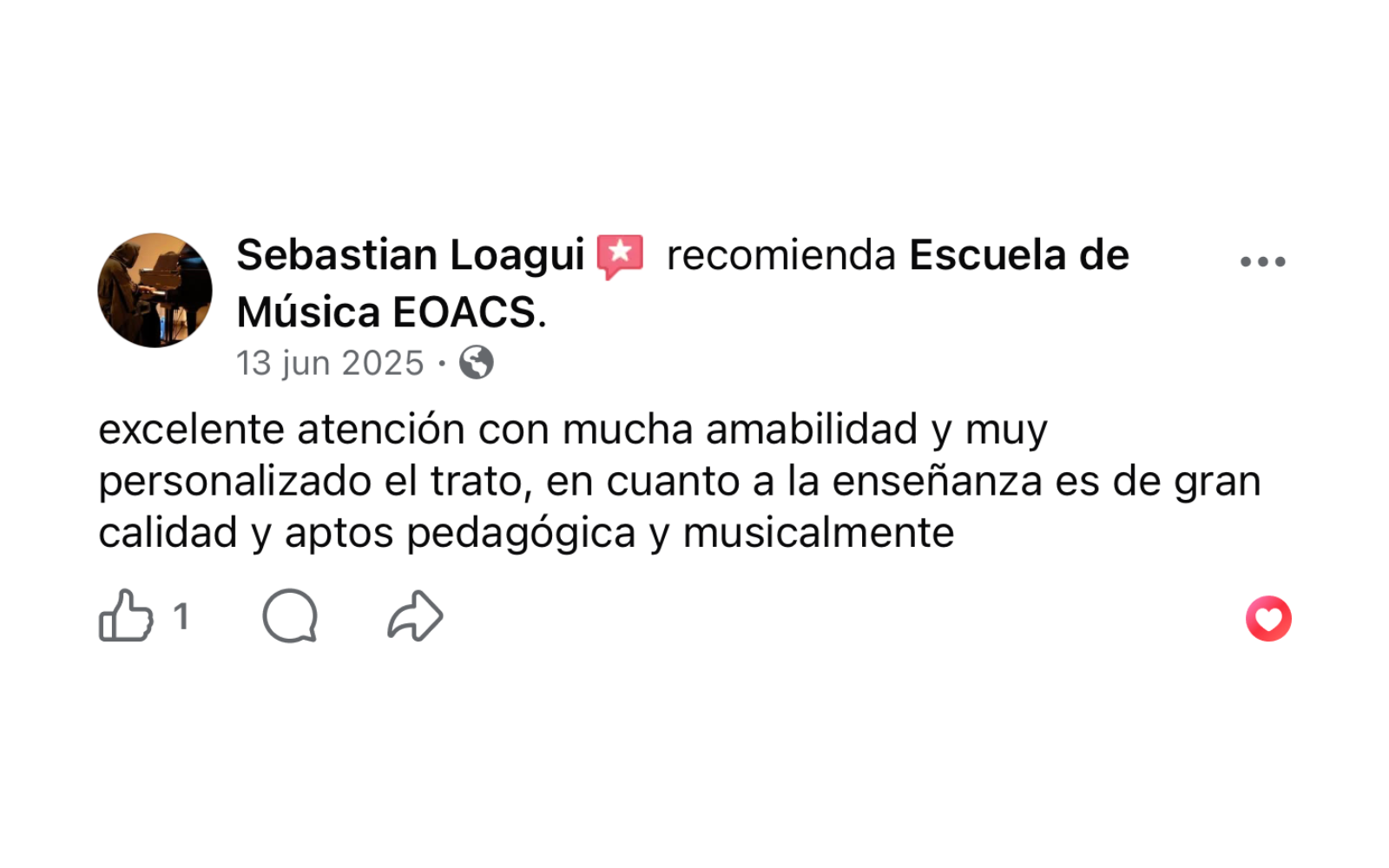 Testimonio seleccionado de alumno EOACS®